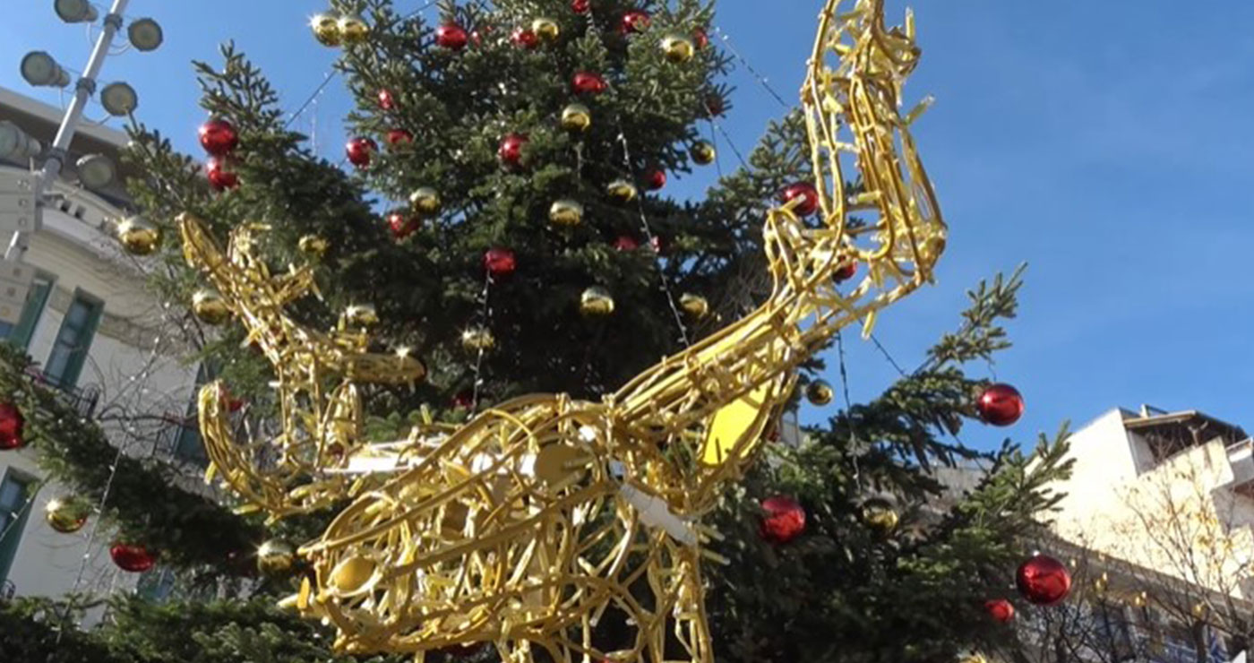 Κοζάνη: Μπαίνουν τα λαμπάκια στο χριστουγεννιάτικο δέντρο – Ετοιμασίες για την αποψινή εορταστική βραδιά