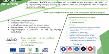 Πρόγραμμα Leader: Σημαντικό εργαλείο στήριξης της τοπικής ανάπτυξης