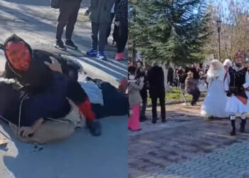 Ασβεστόπετρα: Με επιτυχία αναβίωσε το έθιμο των Μωμόγερων (Βίντεο)