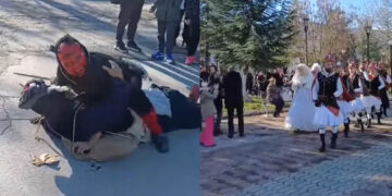 Ασβεστόπετρα: Με επιτυχία αναβίωσε το έθιμο των Μωμόγερων (Βίντεο)