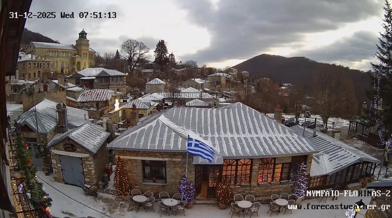 Χιονοπτώσεις μικρής έντασης στη Δ. Μακεδονία (εικόνες)