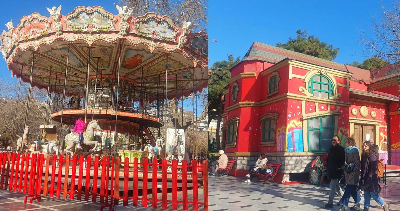 Εικόνες από τη γιορτινή Πλατεία Αριστοτέλους και από “Χριστουγεννιάτικο Χωριό” της   Θεσσαλονίκης! (Ρεπορτάζ της Κούλας Πουλασιχίδου)