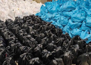 Πολλές τσάντες με τρόφιμα και είδη πρώτης ανάγκης είναι έτοιμες για διανομή στους δημότες του Άργους Ορεστικού.