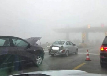 Ομίχλη και δυο νέα τροχαία ατυχήματα στα διόδια Πολυμύλου