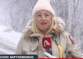 Φλώρινα: Σε κλοιό βαρυχειμωνιάς – Τσουχτερό κρύο και χιόνι