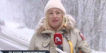 Φλώρινα: Σε κλοιό βαρυχειμωνιάς – Τσουχτερό κρύο και χιόνι