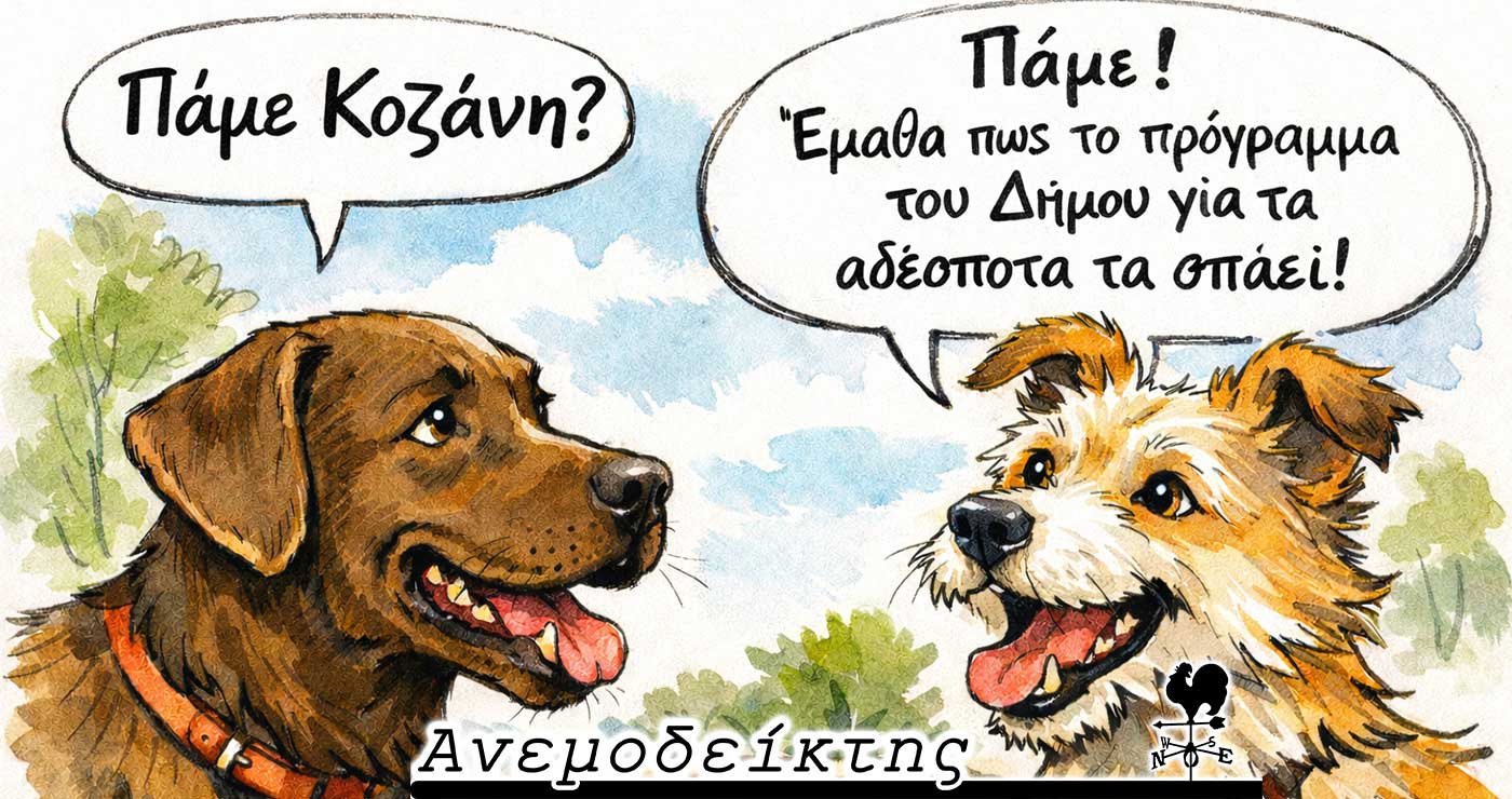Ο λόγος που μετακομίζουν τ’ αδέσποτα στο Δήμο Κοζάνης – Ο ΑΝΕΜΟΔΕΙΚΤΗΣ σχολιάζει