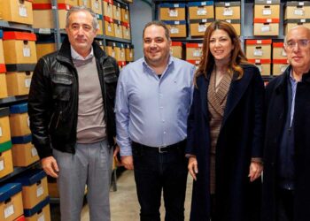 Επίσκεψη της Υπουργού Παιδείας Σοφίας Ζαχαράκη στα Γενικά Αρχεία του Κράτους Κοζάνης