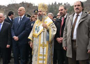 Ο Υπουργός Εθνικής Άμυνας Νίκος Δένδιας στον εορτασμό των Θεοφανείων στη Φλώρινα