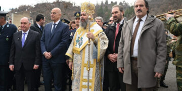 Ο Υπουργός Εθνικής Άμυνας Νίκος Δένδιας στον εορτασμό των Θεοφανείων στη Φλώρινα