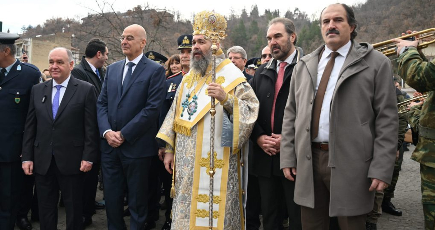Ο Υπουργός Εθνικής Άμυνας Νίκος Δένδιας στον εορτασμό των Θεοφανείων στη Φλώρινα