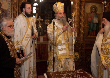 Βελβεντό: Ο Επίσκοπος Αμφιπόλεως Χριστοφόρος στον πανηγυρίζοντα Άγιο Διονύσιο (του παπαδάσκαλου Κωνσταντίνου Ι. Κώστα)