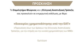 Επιμελητήριο Φλώρινας: Ενημερωτική εκδήλωση για τις διαθέσιμες ευκαιρίες χρηματοδότησης