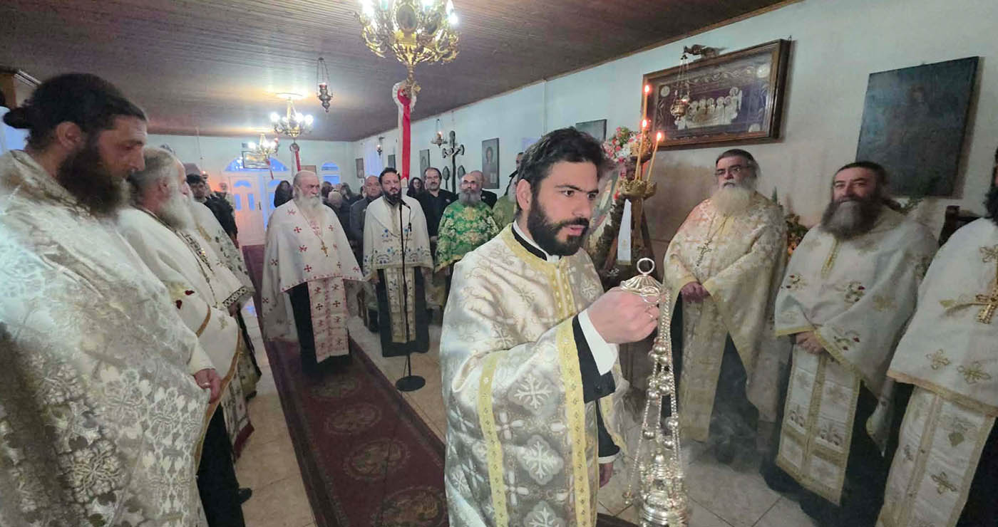 Μέγας Πανηγυρικός Εσπερινός τελέστηκε στον πανηγυρίζοντα Ι.Ν. Αγίου Αντωνίου της Τ.Κ. Φαραγγίου του Δήμου Αμυνταίου (ρεπορτάζ της Κούλας Πουλασιχίδου)