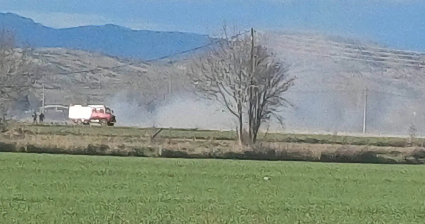 Φωτιά στον κάμπο της Αρδάσσας – Επιχείρηση κατάσβεσης παρά τους ισχυρούς ανέμους