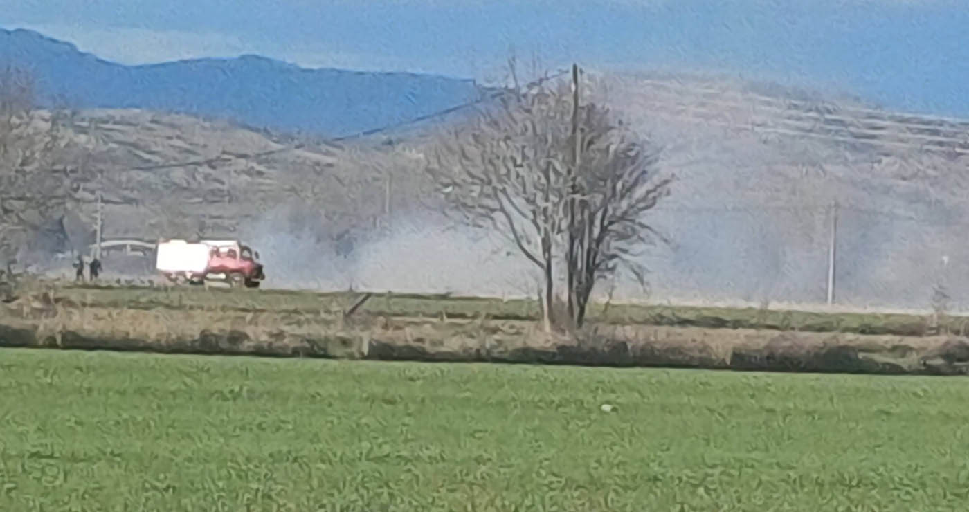 Φωτιά στον κάμπο της Αρδάσσας – Επιχείρηση κατάσβεσης παρά τους ισχυρούς ανέμους