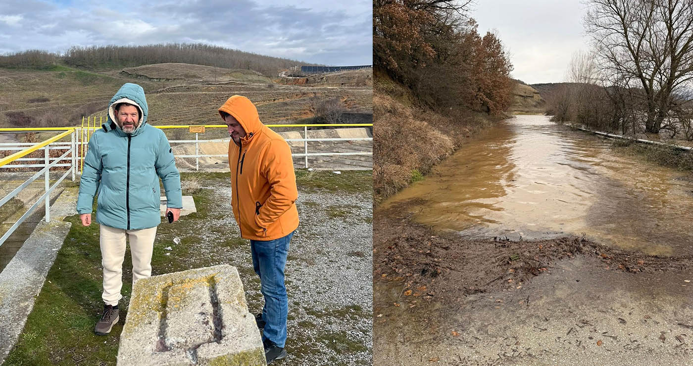 Μεγάλη άνοδος υδάτων στο φράγμα Περδίκκα – Κλείνει δρόμος