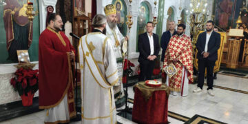 Θεία Λειτουργία από τον Μητροπολίτη κ. Ειρηναίο στον Ι.Ν. Αγίου Βασιλείου Φιλώτα