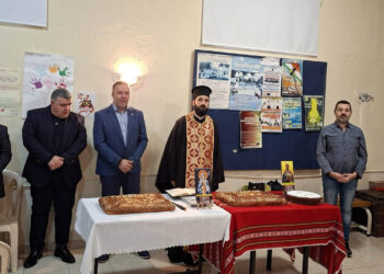 Σε εορταστικό κλίμα με χορό και τραγούδι η κοπή Βασιλόπιτας στην Ολυμπιάδα (Φωτογραφίες)