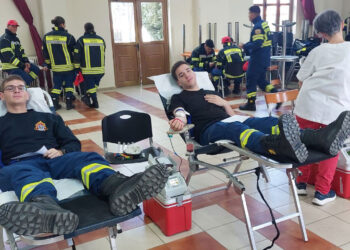 Αγιασμός – Εθελοντική αιμοδοσία Παραρτήματος Σχολής Πυροσβεστών Τσοτυλίου