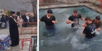 Αγιασμός των υδάτων και στο Σκλήθρο Φλώρινας (Βίντεο)