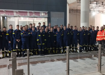 Εκπαίδευση στο Μετρό Θεσσαλονίκης για 100 δόκιμους πυροσβέστες της Σχολής Πυροσβεστών Πτολεμαΐδας