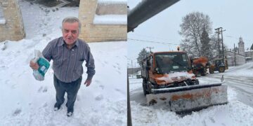 Χρ. Ελευθερίου (Σέρβια): “Τα φάρμακα φτάνουν στους κατοίκους και με εκχιονιστικά” – ΦΩΤΟ από τα κατάλευκα Καμβούνια