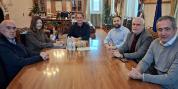 Στο Δημαρχείο Κοζάνης η Σ. Ζαχαράκη – Τι συζητήθηκε στη συνάντηση με Κοκκαλιάρη