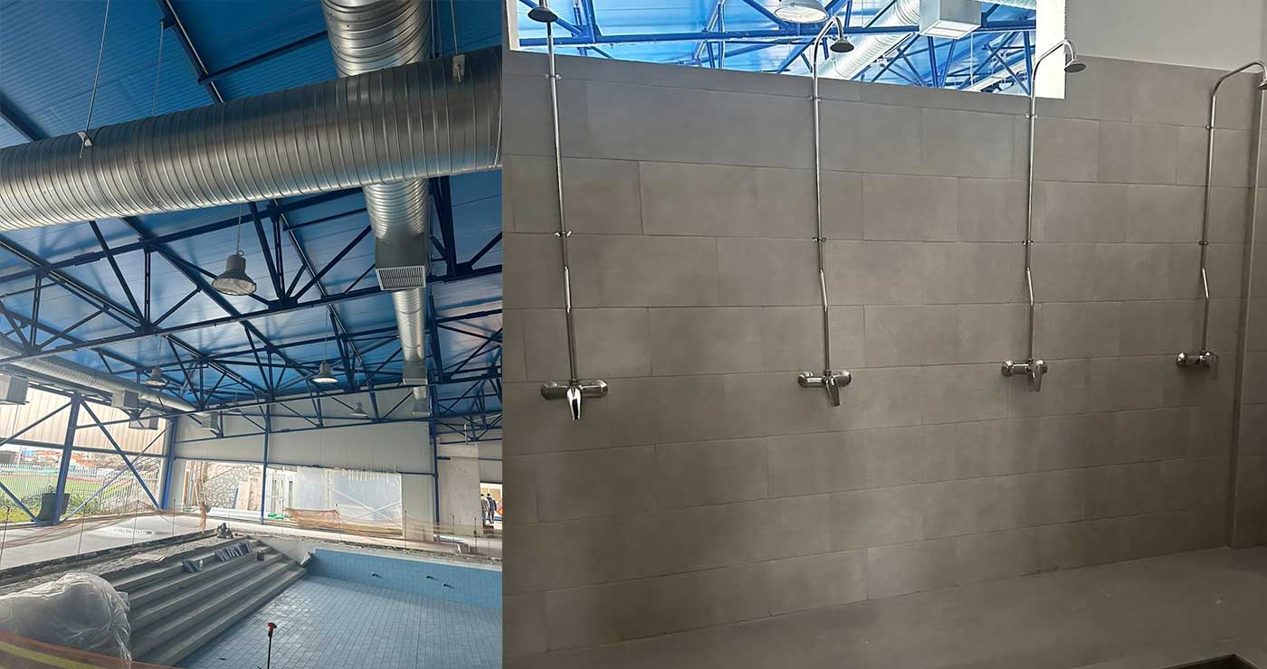 Πρόοδος εργασιών στο Κολυμβητήριο Κοζάνης (φωτογραφίες)