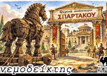 Ο Δούρειος Ίππος και η έφοδος στα θερινά ανάκτορα του Σπάρτακου! – O Aνεμοδείκτης σχολιάζει (21/2)