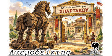 Ο Δούρειος Ίππος και η έφοδος στα θερινά ανάκτορα του Σπάρτακου! – O Aνεμοδείκτης σχολιάζει (21/2)