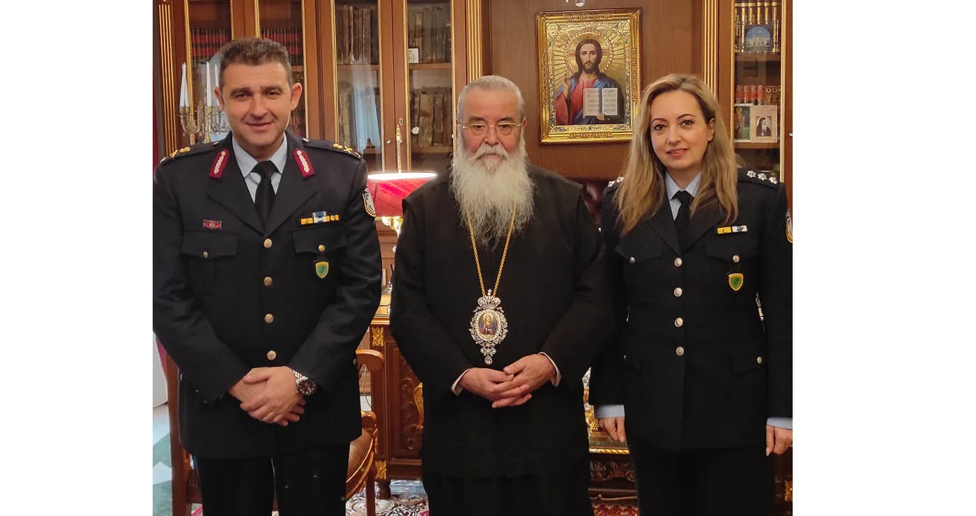 Η διαχρονική σχέση της Αστυνομίας με την Εκκλησία συζητήθηκε στη συνάντηση του Αστ. Διευθυντή Νίκου Εξάρχου με τον Μητροπολίτη Σερβίων και Κοζάνης
