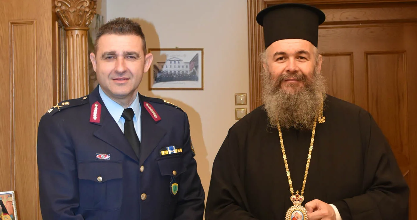 Συνάντηση Ταξίαρχου Ν. Έξαρχου με τον Μητροπολίτη Ειρηναίο – Μήνυμα συνεργασίας