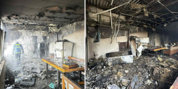 Σοβαρές ζημιές από φωτιά σε χώρο επιχείρησης στον δρόμο Πτολεμαΐδας – Άρδασσας