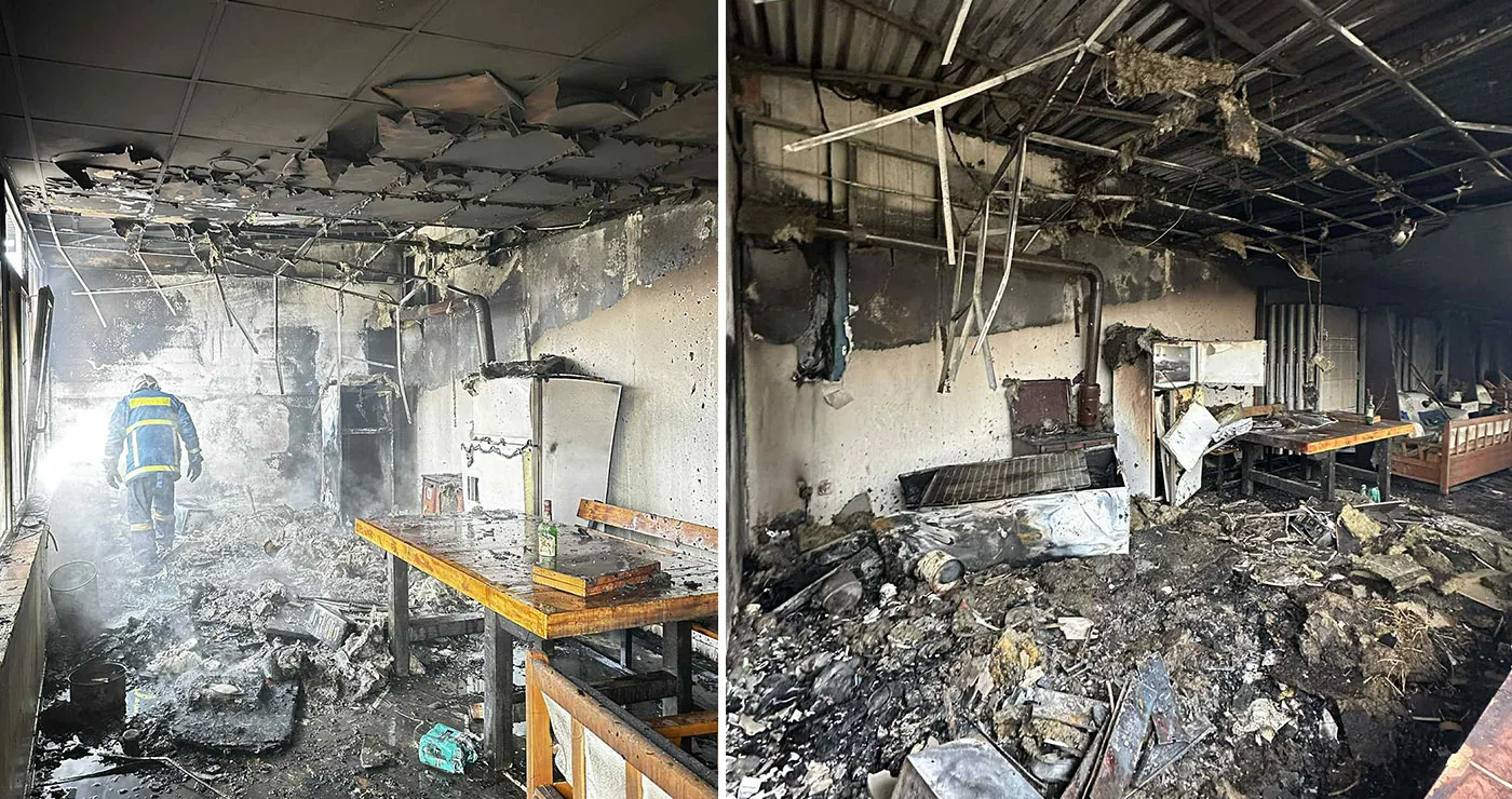 Σοβαρές ζημιές από φωτιά σε χώρο επιχείρησης στον δρόμο Πτολεμαΐδας – Άρδασσας