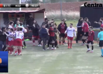 Κοζάνη :Το επεισόδιακο φιναλε της χθεσινής νίκης 