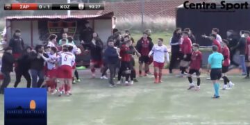 Κοζάνη :Το επεισόδιακο φιναλε της χθεσινής νίκης 