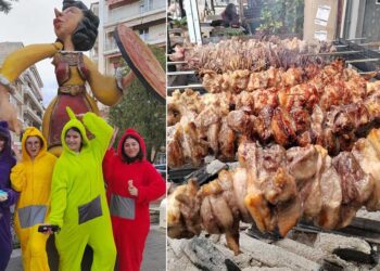 Με χάλκινα και ψησταριές «πήρε φωτιά» η Κοζάνη την Τσικνοπέμπτη – Πολλές φωτογραφίες & video