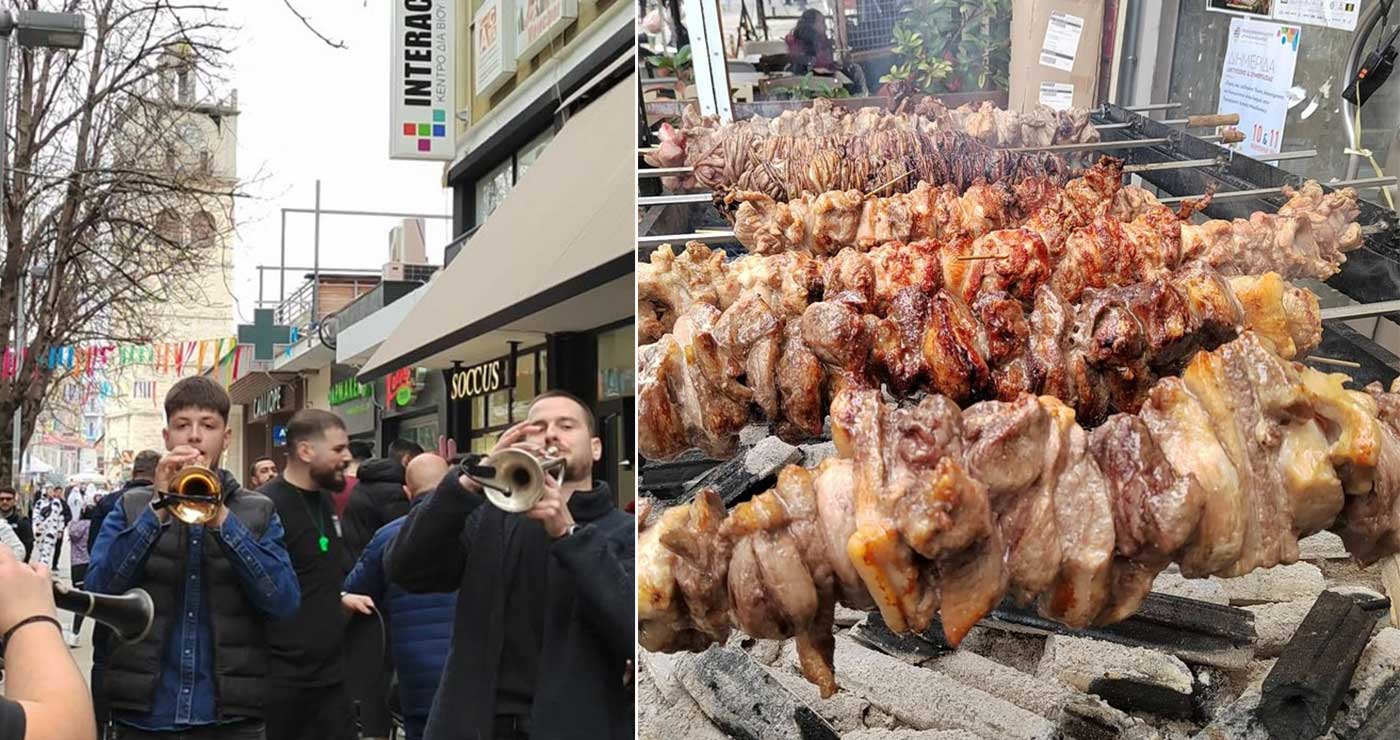 Με χάλκινα και ψησταριές «πήρε φωτιά» η Κοζάνη την Τσικνοπέμπτη – Πολλές φωτογραφίες & video