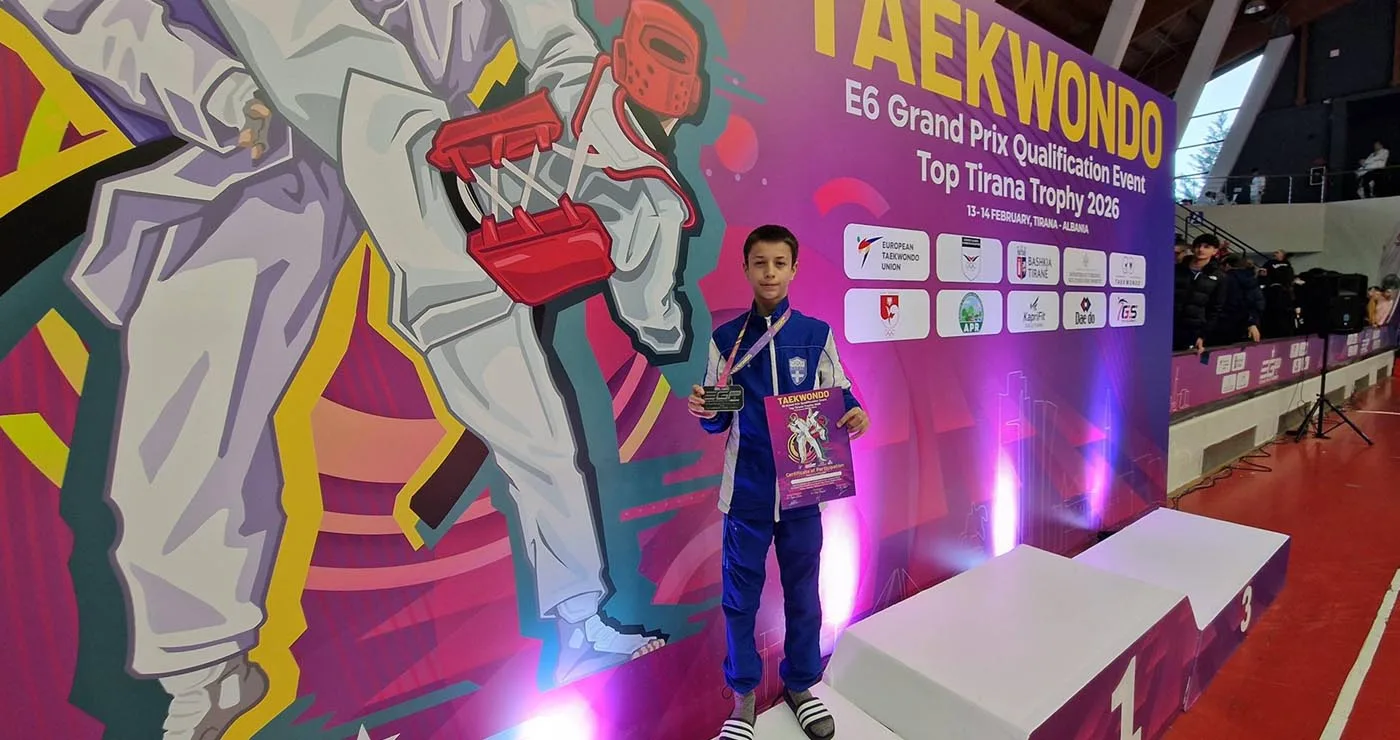 Ο Χρήστος Μάνιος της Μακεδονικής Δύναμης Κοζάνης στο βάθρο του E6 Grand Prix