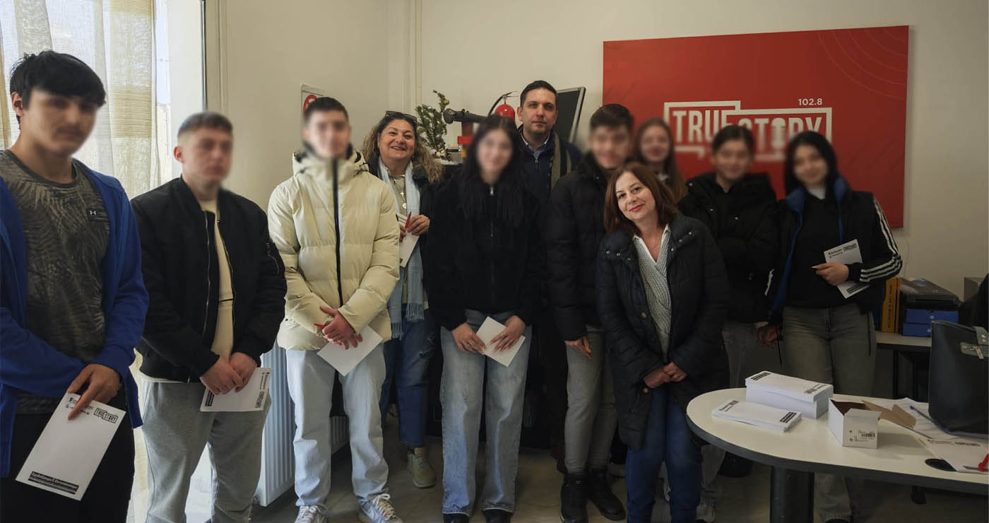 Μαθητές του 2ου ΕΠΑΛ Πτολεμαΐδας γνώρισαν το ραδιόφωνο μέσω του True Story Radio