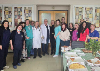 Εκοψαν τη βασιλόπιτα στην Παθολογική του Μποδοσάκειου – Ευχές για υγεία και συνεργασία