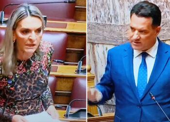 “Ρίνγκ” Γεωργιάδη – Πέρκα στη Βουλή: “Δεν τολμήσατε να έρθετε στα εγκαίνια, γιατί το Κ.Υ. Αμυνταίου έγινε παλάτι” – “Πήραν για μυαλά σας αέρα στο καράβι για τη Γάζα”