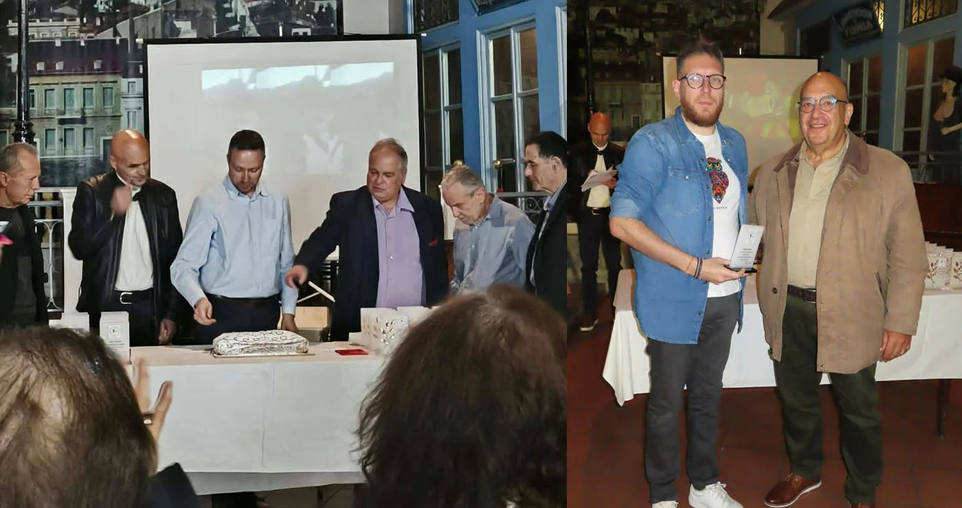 Βράβευση του επίτιμου προέδρου των Δρομέων Υγείας Κοζάνης στα 20 χρόνια της ΕΟΣΛΜΑΥ