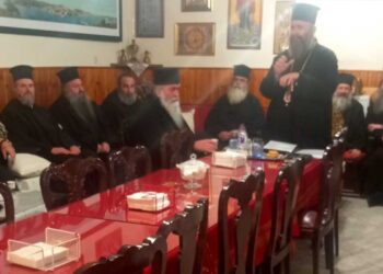 Σύναξη Πνευματικών στην Ι.Μ. Αγ. Παρασκευής στο Μηλοχώρι και ευλογία Βασιλόπιτας από τον Μητροπολίτη Ειρηναίο στη Σχολή Πυροσβεστών Πτολεμαΐδας