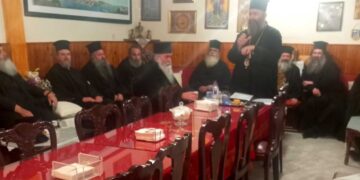 Σύναξη Πνευματικών στην Ι.Μ. Αγ. Παρασκευής στο Μηλοχώρι και ευλογία Βασιλόπιτας από τον Μητροπολίτη Ειρηναίο στη Σχολή Πυροσβεστών Πτολεμαΐδας