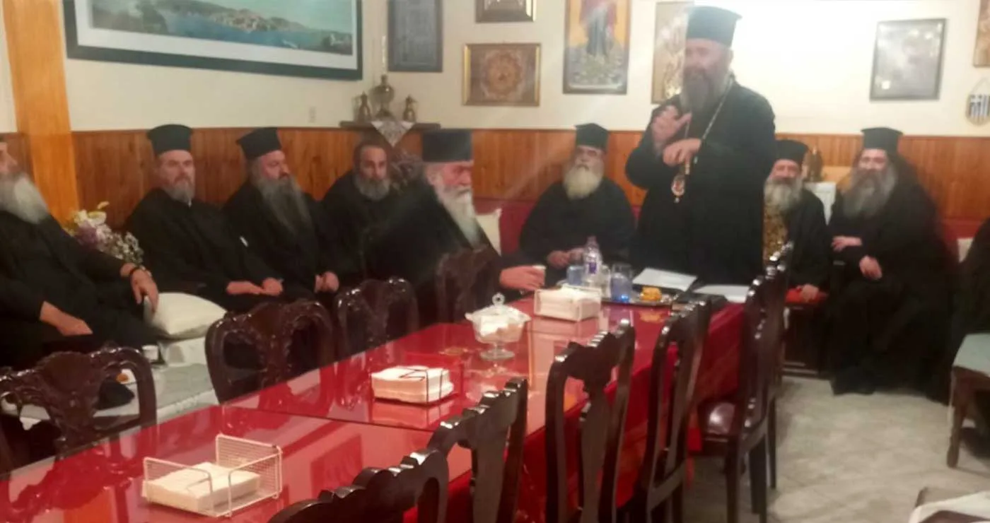 Σύναξη Πνευματικών στην Ι.Μ. Αγ. Παρασκευής στο Μηλοχώρι και ευλογία Βασιλόπιτας από τον Μητροπολίτη Ειρηναίο στη Σχολή Πυροσβεστών Πτολεμαΐδας