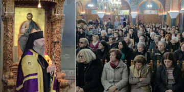 Προεξάρχοντος του Σεβασμιωτάτου Μητροπολίτου κ.κ. Ειρηναίου τελέστηκε ο Δ’ Κατανυκτικός Εσπερινός στον Ι.Ν. Αγίας Σκέπης Πτολεμαΐδας! (ρεπορτάζ της Κούλας Πουλασιχίδου)