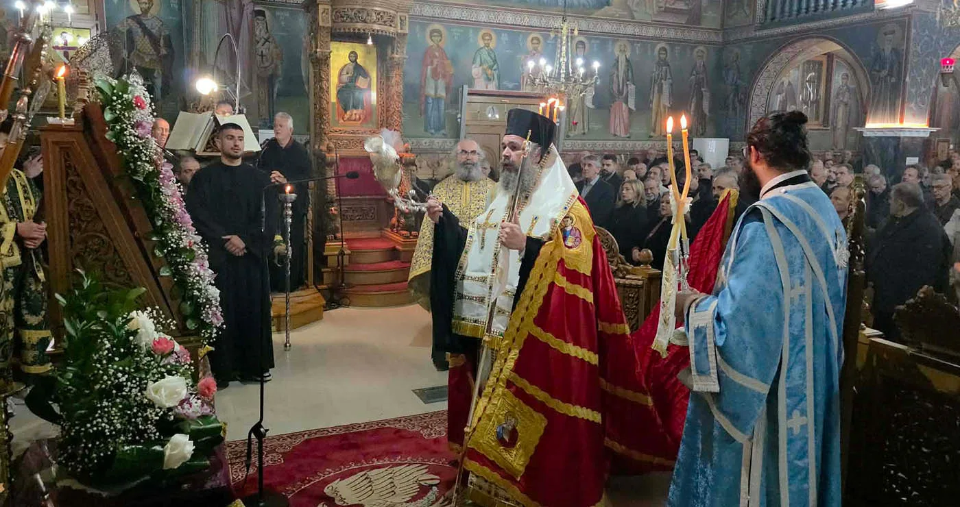 Προεξάρχοντος του Σεβασμιωτάτου Μητροπολίτου Φλωρίνης, Πρεσπών και Εορδαίας κ.κ. Ειρηναίου τελέστηκε η Ακολουθία των Β’ Χαιρετισμών στον Ιερό Ναό Αγίας Σκέπης Πτολεμαΐδας (ρεπορτάζ της Κούλας Πουλασιχίδου)