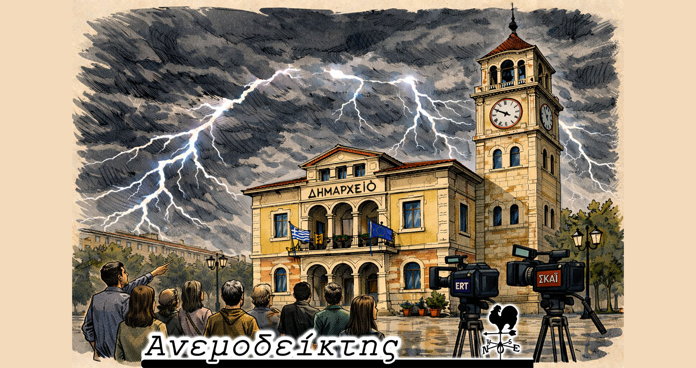 Μαύρα σύννεφα, αστραπές και κεραυνοί  πάνω απ’ το Δημαρχείο Κοζάνης! – Ο Ανεμοδείκτης σχολιάζει (3/3)